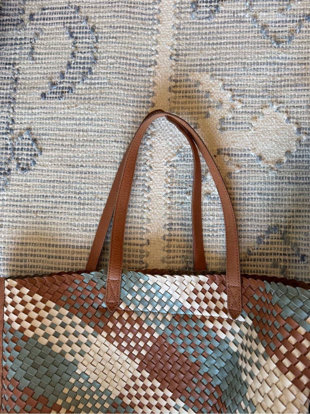 The Transport Tote: Multicolored Woven Leather Edition - Picture 8 of 11